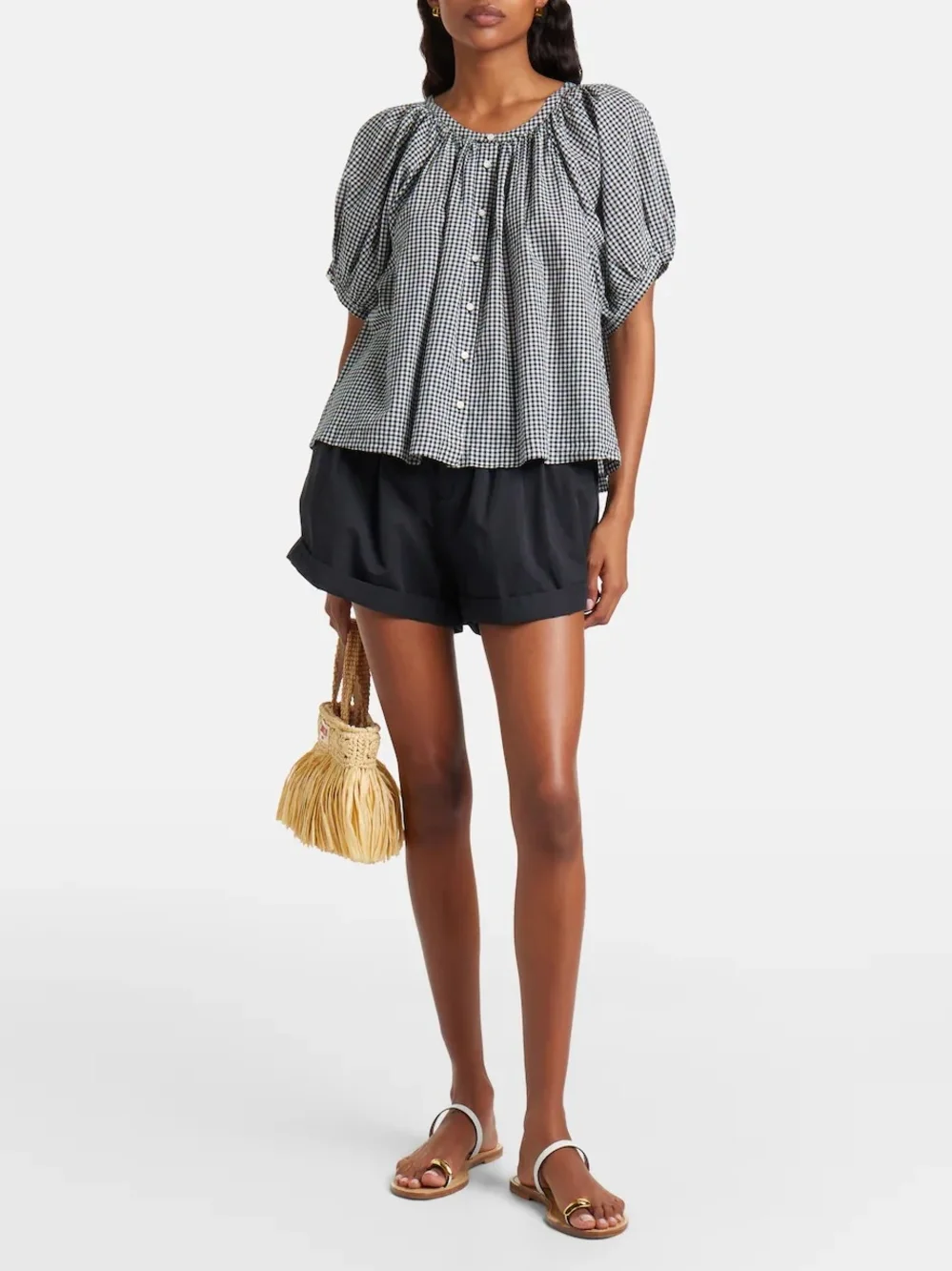 Doen June Top M Cottagecore Coastal Grandmother Preppy Feminine NWT